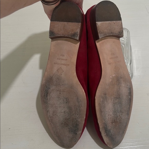 Antonio Melani Red Suede Loafers. Size 10. Excellent condition. Timeless style! - Picture 5 of 8